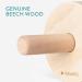 Buy Navaris 100% Wooden Abdominal Roller | Abdominal Muscle Trainer & Belly Trainer for Upper Body Strengthening - International Shipping Available - Buy Online on GoSupps.com