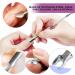Cuticle Cutter Double End Nail Cuticle Pusher and Professional Nippers Stainless Steel Cuticle Trimmer Set Durable Cuticle Scissors Pusher Remover Tool for Travel or Business Trips - Buy Online on GoSupps.com