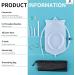 Silicone Enema Bag Kit - 2 Quart 5 Reusable Sizes Controlled Water Flow for Effective Colon Detox & Cleanse - International Shipping Available - Buy Online on GoSupps.com