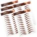 Beavorty 20 Sheets Eyebrow Stickers Authentic Eyebrow Makeup Eyebrow Simulation Eyebrow Fake Eyebrows 1 count (Pack of 1) Brownx4pcs - Buy Online on GoSupps.com