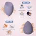 8 Pieces Purple Makeup Sponge Set - Beauty Blenders for Foundation Powder & Liquids - Ideal Face Sponges for Flawless Makeup - Buy Online on GoSupps.com