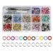 QLOUNI 360 Sets 3/16 inch 12 Colors Grommets Kit Metal Eyelets with Installation Tools for Leather Craft Making Clothing Repair and Decoration 360Pcs 3/16 inch 12 Colors