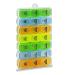 Pill Organizer Box with Snap Lids| 7-Day AM/PM | Detachable Compartments for Pills Vitamin. (Medium 8)
