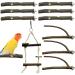 Gionar 10 pieces of natural birds for birds bird grinding climbing standing bird cage Accessories Beckbags for birds such as budgie nymphic canary bird agapornid bird10pcs