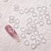 AFBORD 50 Pcs/200Pcs Nail Charms Heart Shape Nail Decorations Gloss Nail Faux Pearl Charm White 50pc 50pc White - Buy Online on GoSupps.com