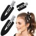 2 Black No Bend Hair Clips | Duck Bill Clips for Styling | No Crease Bangs Hair Clips for Women and Girls - Buy Online on GoSupps.com