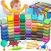 Modeling Clay Kit - 62 Colors Air Dry Magic Clay  Best Gift for Boys & Girls Age 3-12 Year Old  DIY Molding Clay for Kids  DIY Clay Kit with Sculpting Tools  Decoration Accessories  Kids Art Crafts 62 Colors Clay Kit