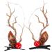FRCOLOR 3 Pairs Luminous Antler Hair Clip deer horn branch reindeer hair clip reindeer headdress Halloween cosplay costume Christmas Hairpin Ear clip elk horns non-woven fabric toddler