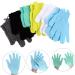 12pcs Exfoliating Bath Gloves & Washcloths Korean Shower Scrubber Set for Women | Soft Polyester Exfoliate Mitts - Buy Online on GoSupps.com