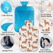 Heat Bottle with Dachshund Motif & Fluffy Cover 2L Warm Water Bottle for Kids Adults | Cozy Nights & Pain Relief - Buy Online on GoSupps.com