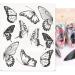 Black Butterfly Nail Stickers - 4 Sheets Water Transfer Decals for Nail Art Designs - Buy Online on GoSupps.com