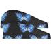 Blue Butterfly Hair Towel 2 Pack | Super Absorbent Quick Dry Hair Turbans for Women & Girls - Buy Online on GoSupps.com
