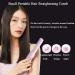 Rechargeable Wireless Hair Straightener Comb - 3 Temperature Levels Portable Hair Straightening Brush & Curler (Pink) - International Shipping Available - Buy Online on GoSupps.com