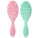 2 Pack Hair Brush For Women Professional Quick Drying Vent Styling Detangling Hairbrush For Wet/Dry/Curly/Thick/Long/Wavy/Damaged Hair Faster Blow Drying(Pink PowderBlue)