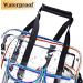 MOFASVIGI Clear Stadium Approved Tote Bag - Waterproof Transparent Rainbow Design for School, Concerts & Travel - Buy Online on GoSupps.com