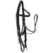 HKM riding bridle -Mexican Style- with lambskin padding warmblood black warmblood black