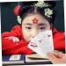 BELLIFFY 1 Set Hanfu Forehead Patch Facial Painting Stencils Birth Stencil Face Paint White Pvc - Buy Online on GoSupps.com
