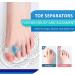 Toe Spacers for Overlapping Toes | Gel Big Toe Separators for Bunion Relief | Orthopedic Correctors | One Size Fits All - Pack of 2 - Buy Online on GoSupps.com