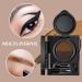 Eyebrow Cream and Eyeliner with Stamp 2 in 1 Multifunctional Eyebrow Powder and Eyeliner - Waterproof Double Color Eyebrow Cream and Eyeliner - Buy Online on GoSupps.com