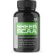 Sheer BCAA - Branched Chain Amino Acids Supplement - Post Workout Muscle Recovery - Essential Amino Acids Leucine, Valine, Isoleucine - 90 BCAA Capsules, 30 Day Supply - Packaging May Vary