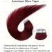 tape extensions Tape Hair Extensions 99J# Burgundy Invisible Hand Tied Tape In Hair Extensions Human Hair Adhesive Tape Extension Hair Extensions(22 inches) 22 inches #99J - Buy Online on GoSupps.com