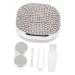 Solustrie 3 sentences care box for colored contact lenses contact lens container protective box carrying bag for contact lenses Storage lenses owner organizer Linsenetui-kit different colors x 3 pieces 7.1x7.1x2.5cmx3pcs