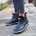 QUENLOOP Men's Ankle Rain Boots - Waterproof Slip-On Chelsea Boots for Garden Work - Size 10, All Black - Buy Online on GoSupps.com