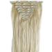 S-noilite 23 Inch Bleach Blonde Clip In Hair Extensions - 8pcs Full Head Set | Sexy Lady Fashion Choice in 60 Colours - Buy Online on GoSupps.com