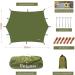 Unigear Hammock Rain Fly Camping Tarp Waterproof Hexagon Tent Tarp 12x10FT - Lightweight & Compact for Backpacking, Hiking, Traveling | Green 12x10 ft - Buy Online on GoSupps.com