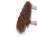 60cm Light Brown Wavy Claw Ponytail Hair Extension - Human Hair & Heat Resistant Synthetic - Buy Online on GoSupps.com