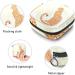 GIAPB Cartoon Animal Leopard Period Bag Sanitary Napkin Storage Travel Pouch - Buy Online on GoSupps.com