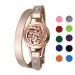 Flongo aromatherapy leather bracelet ladies bracelet leather bracelet Aroma aroma lacilizer diffuser fragrance blocket with colored felt pads essential oil diffuser for women clouds rose gold