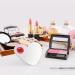 Luxspire Heart-shaped Stainless Steel Makeup Palette for Professional Mixing and Blending of Cosmetics - Ideal for Eye Shadow, Eyelash, Lipsticks, Nail Art - Includes Spatula for Precision Application - Buy Online on GoSupps.com