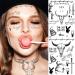 5 Sheets Halloween Temporary Face Tattoos - Cosplay Makeup Stickers for Women, Men, Teens - Hand & Neck Fake Tattoos - Halloween Costume Accessories - Buy Online on GoSupps.com
