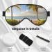 Shop Palm Trees Beach Printed Soft Eye Mask - Zero Eye Pressure Travel Blackout Eye Mask for Ultimate Sleep Comfort - Buy Online on GoSupps.com