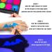 Glow In The Dark Face Paint - UV Blacklight Halloween Makeup & Neon Accessories | No Transfer Body Paint & Water Activated Eyeliner - Buy Online on GoSupps.com