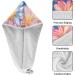 Colored Daisy Flower Hair Towel 2 Pack - Super Absorbent Quick Dry Hair Turbans for Women & Girls - Buy Online on GoSupps.com