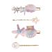 BeShiny 4 Pcs Starfish Seashell Hair Clips Pearl Barrettes Alloy Mermaid Hair Accessories for Women Girls Beach Wedding Supplies  Colorful