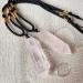 Crystal Reiki Hexagonal Pendulum Stone Crystal Quartz Necklace Amulet Natural Rose Crystal Quartz Pendant Necklaces for Women