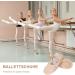 Sanoto Girls Ballet Shoes - Leather Sole Dance Flaps & Gymnastics Shoes for Children (Sizes 22+) - Perfect for Yoga & Ballet - Buy Online on GoSupps.com