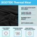 Bodtek Women's Thermal Underwear Pants | Fleece Lined Base Layer Bottom - Black, Medium - Buy Online on GoSupps.com