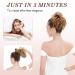 TESS Voluminous Messy Bun Hairpiece - 45g Hair Tie with Elastic Band for Women & Girls (Ash Brown) - International Shipping Available - Buy Online on GoSupps.com