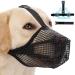 Dog Muzzle Muzzle for Large Dog with Velcro Straps Breathable Pet Mask Dog Training Muzzle Prevent Eating Biting Chewing Dog Mouth Guard Cover for Small Medium Large Dogs (S)