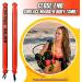 6ft Hi-Visibility Surface Marker Buoy Set for Scuba Diving | Safety Sausage with Finger Spool Reel and Snap Kit - Red - Buy Online on GoSupps.com