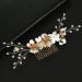 Beaupretty Flower Hair Comb Rhinestone Bridal Hair Comb Clip Wedding Hair Styling Hair Comb - Buy Online on GoSupps.com