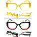 LUR Reading Glasses for Women - Fashionable +0.50 Diopter Readers | 4 Stylish Pairs - Buy Online on GoSupps.com
