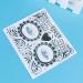 Frcolor 2pcs Temporary Skeleton Tattoos Day of The Dead Supplies Waterproof Face Tattos for Halloween - Buy Online on GoSupps.com