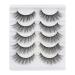 Artificial eyelashes Cat eye 3D wrong eyelashes naturally look 5 pairs of strip eyelashes thin band soft cat eye lashes fluffy fake eyelashes reusable faux mink nerwimzen from glowing win cat eye-5 pairs