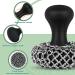 Cast Iron Cleaner Set - Chainmail Scrubber + Pan Scraper with Ergonomic Handle | Dishwasher Safe | For Cast Iron Pans Skillets - Black - Buy Online on GoSupps.com