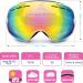 Ex Vision Snowboard Ski Glasses - UV400 Protection Anti-Fog Over Glasses Fit Spherical Lens - Pink for Men Women & Youth - Buy Online on GoSupps.com